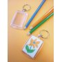 Transparenta nyckelringar, 5 x 4 cm, 6-pack Transparenta nyckelringar, 5 x 4 cm, 6-pack