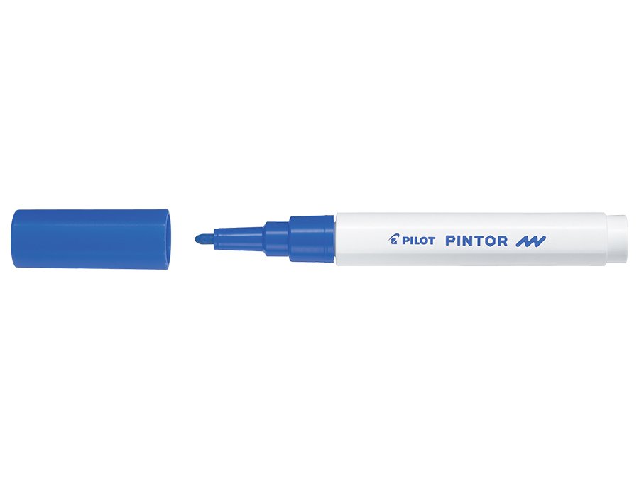 Fiberpen Pilot Pintor - (Fin) - Blå - Fiberpenne, Penne, Penne, kridt & tusch