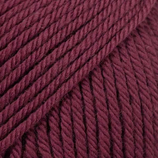 DROPS Daisy Uni Color garn 50g - Bordeauxrød (36) - DROPS Daisy, Uldgarn, Garn, Strikke, hækle, knytte og væve