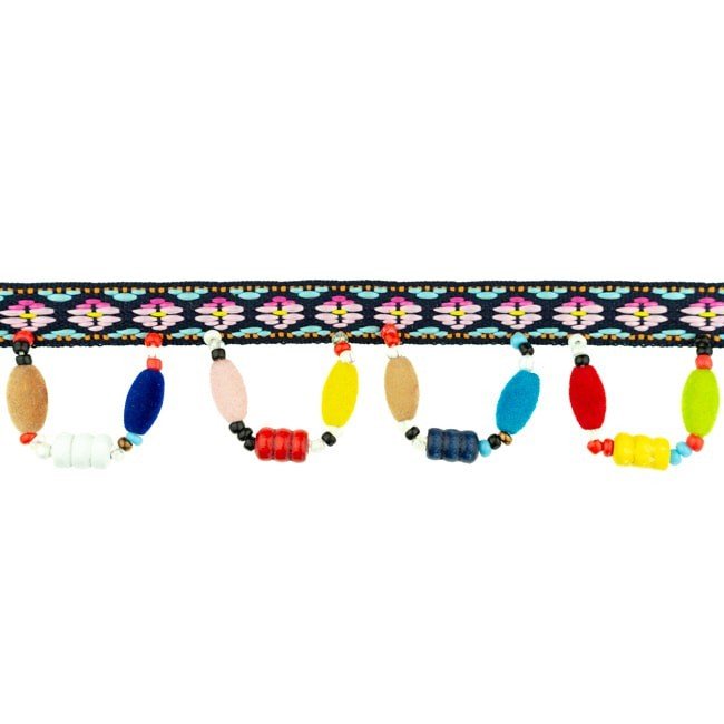 Bort/Kantbånd med perler - Bead Flock - Rand, Bånd & dekorationsbånd, Tekstilbånd & snor