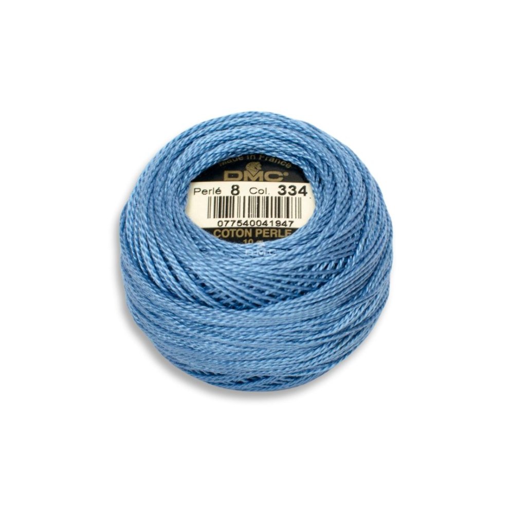 DMC Pearl Cotton Art. 116/8, 334 Medium Baby Blue - Broderigarn, Garn, Sticka & virka