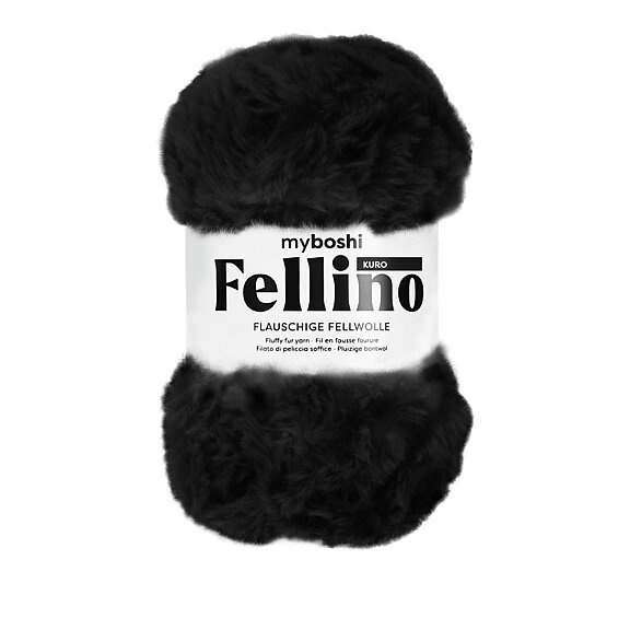 Myboshi Fellino - 100 g - Kuro - Myboshi garn, Garn, Strikke, hækle, knytte og væve