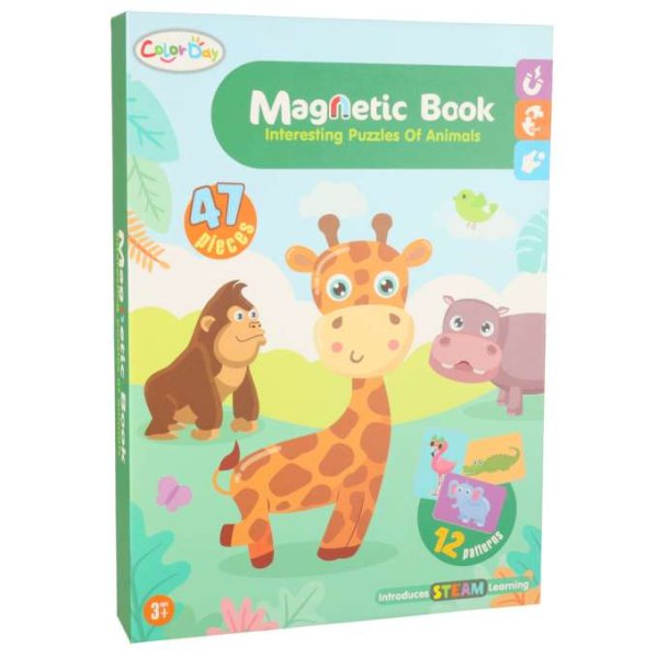 Magnetiskt pussel Safari 47 delar Magnetiskt pussel Safari 47 delar
