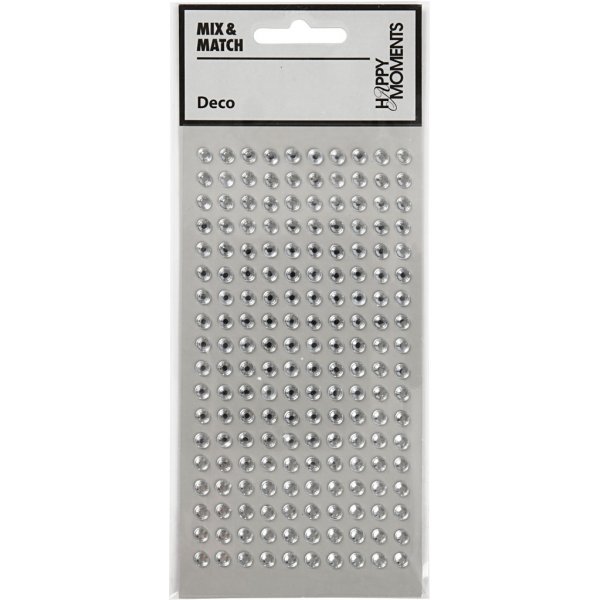 Rhinstenar - silver - Ø5 mm - 144 st Rhinstenar - silver - Ø5 mm - 144 st