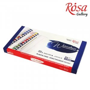 Akvarellfärgset ROSA Gallery - Plastlåda 24 x 2,5 ml Akvarellfärgset ROSA Gallery - Plastlåda 24 x 2,5 ml