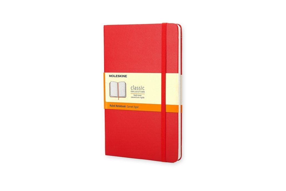Anteckningsbok Classic Large Linjerad - Röd - Anteckningsböcker, Kontorsmaterial