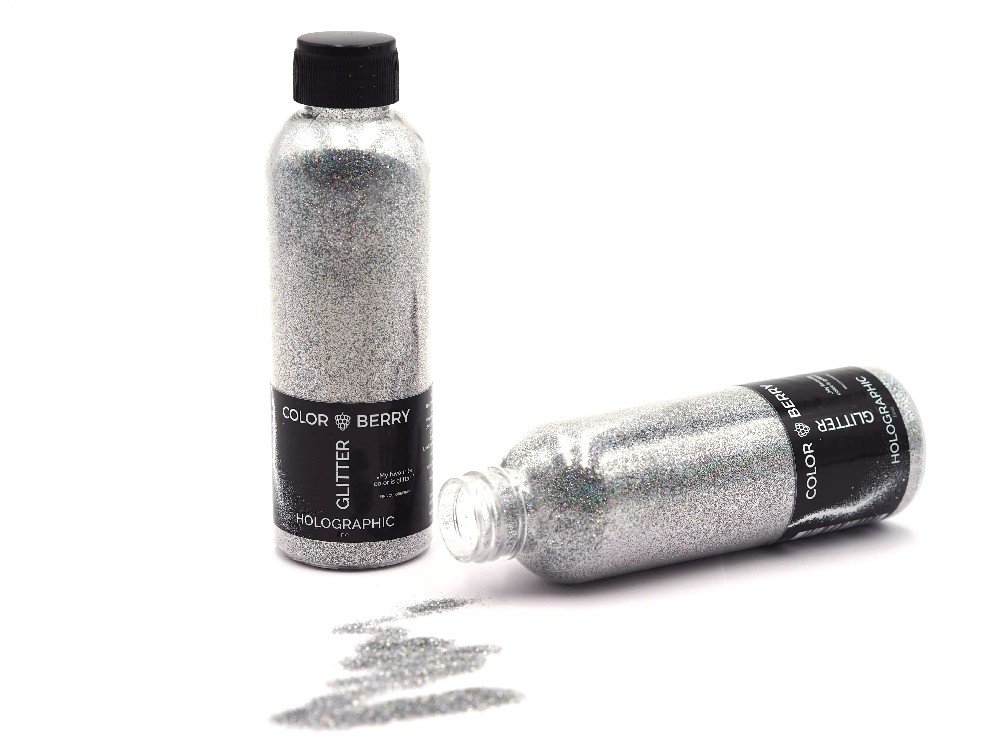 Glitter Dusty til harpiks - Holographic Silver Fine - Harpiks, Støbning, Støbning, Hobbymateriale, Håndværk