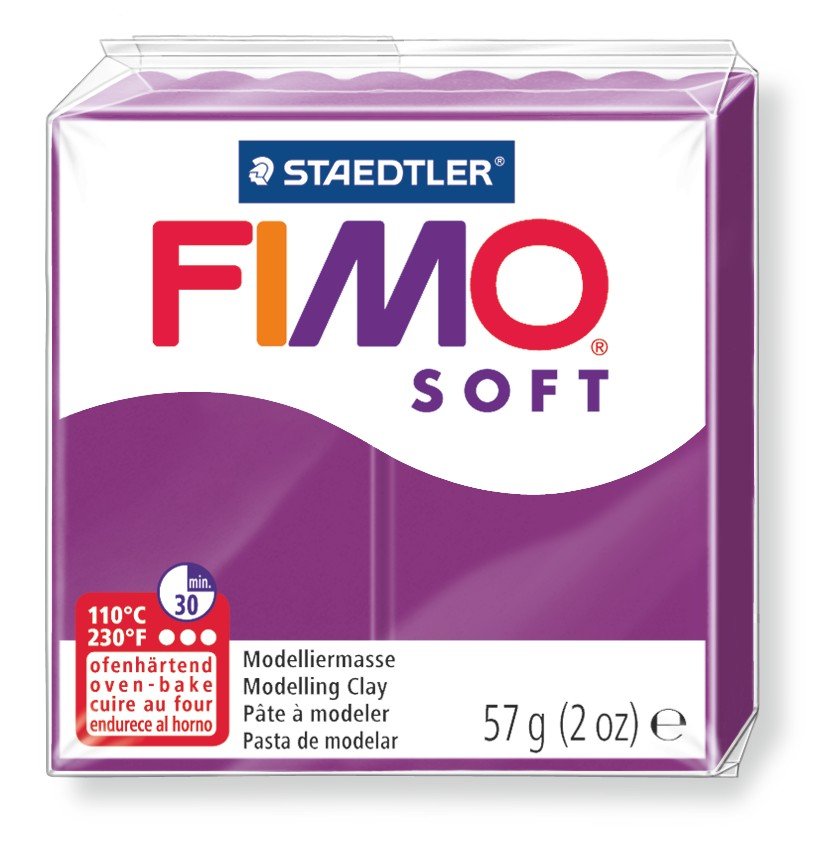 Modellervoks Fimo Soft 57 g - Violet - Fimolera, Modellere, Hobbyartikler til børn, Hobbymateriale, Håndværk