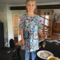 Kundbild Mönstrad trikå - Papillon Ljusblå: Det är Liv snart 6 år som själv...