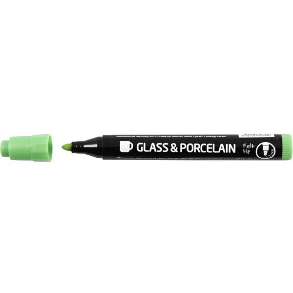 Tuschpennor för Glas och Porslin - kompletterande färger - semi opaque - 6 st Tuschpennor för Glas och Porslin - kompletterande färger - semi opaque - 6 st