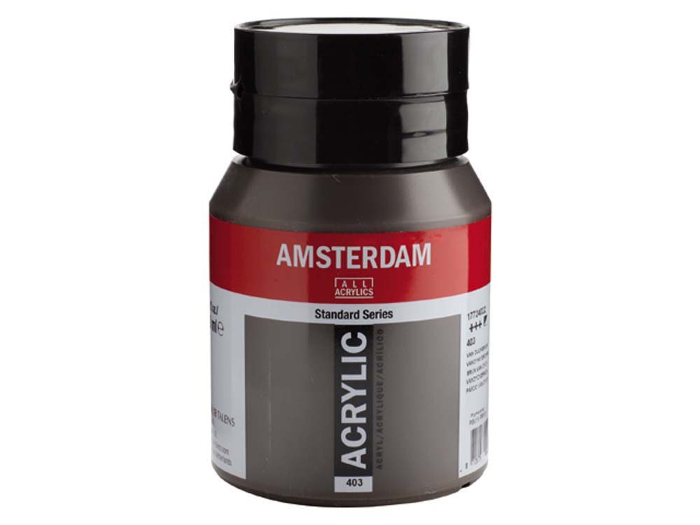 Amsterdam Akrylmaling 500 ml - Vandyke Brown - Akrylfarver, Kunstnerfarver