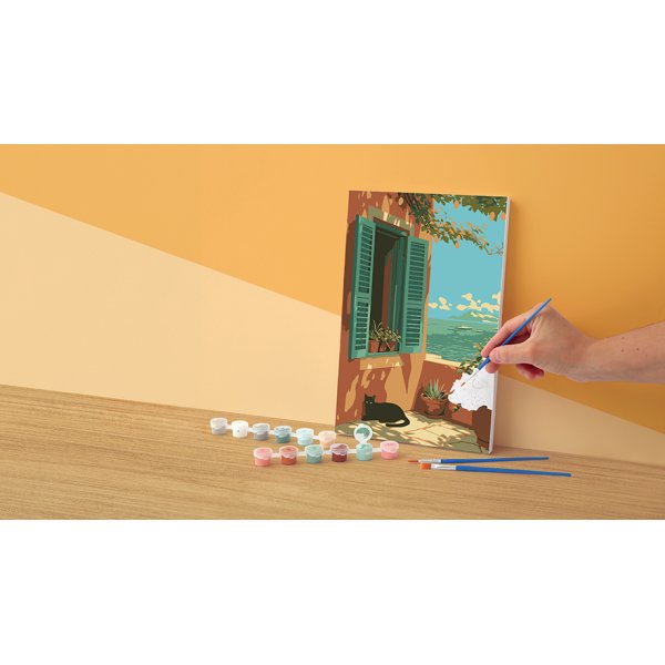 M�la efter nummer 20 x 30 cm - Sommarterrass
