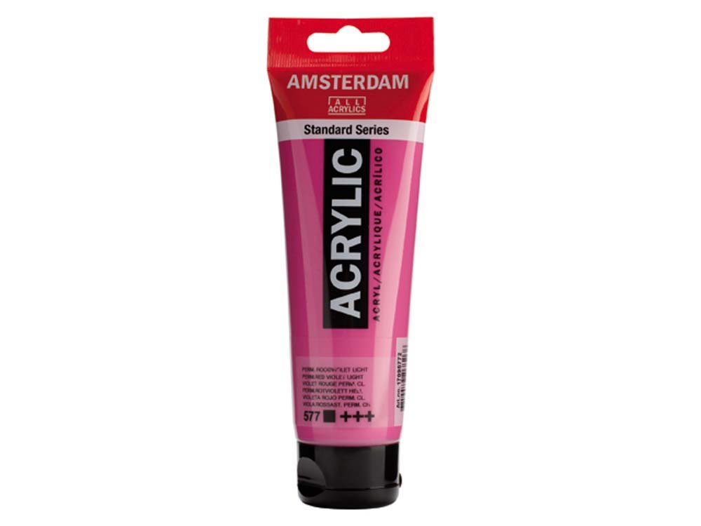 Amsterdam Akrylmaling 120 ml - Permanent Rødviolet Lys - Akrylfarver, Kunstnerfarver