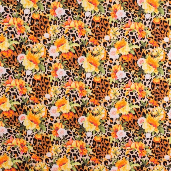 M�nstrad Trik� 160 cm - Farliga Blommor Brun