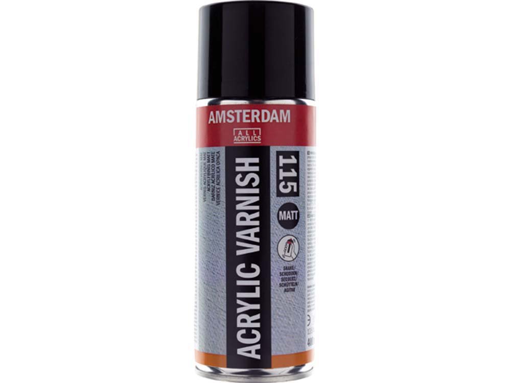 Amsterdam Akryl slutfernis mat - 400 ml (Spray) - Akryl lak, Hobbylack, Fernis og kunstner medier til kunstmaling