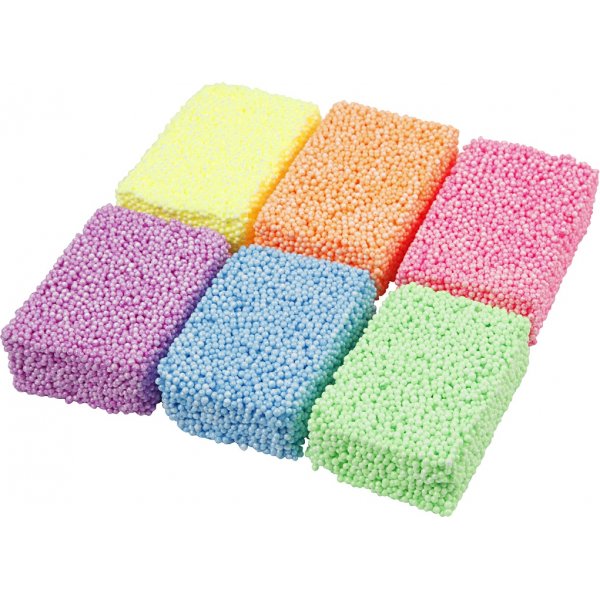 Soft Foam - neonfärger - 6 x 10 g Soft Foam - neonfärger - 6 x 10 g