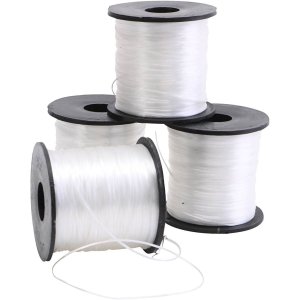 Platt elastisk pärltråd 1 mm 100 m - Rulle Platt elastisk pärltråd 1 mm 100 m - Rulle