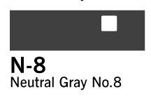 Copic Marker - N8 - Neutral Gray Nr.8 - Tuschpenne, Penne, Penne, kridt & tusch