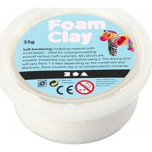 Foam Clay - hvit - 35 g