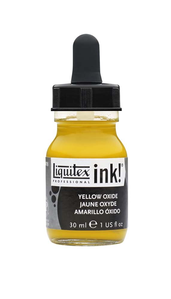 Akrylblæk Liquitex 30 ml - 416 Gul oxid - Tusch & Blæk, Kunstnerfarver
