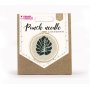 Punch needle-kit med monstera blad, 20 cm