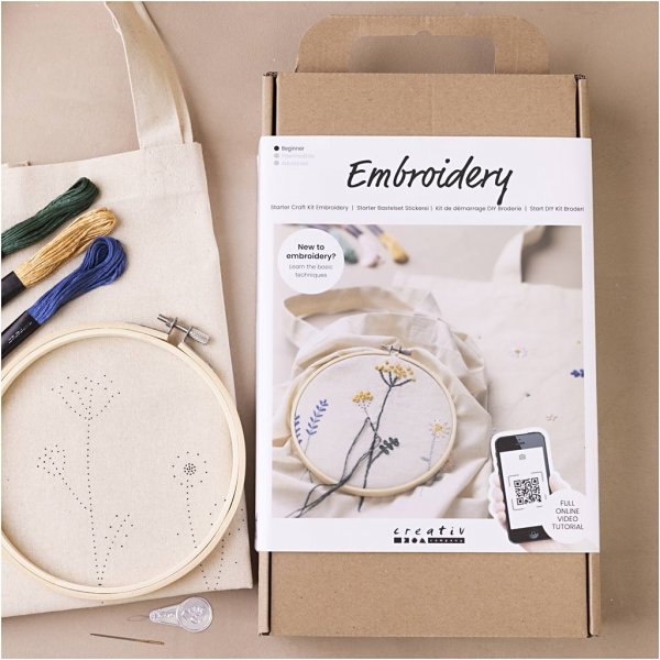 Start DIY Kit Broderi - Blommor Start DIY Kit Broderi - Blommor