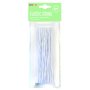 Elastisk snodd 25 m 1 mm vit