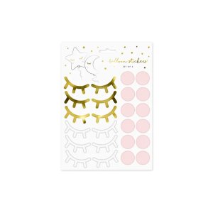Party stickers Little Star �gon och kinder mix - 12 par