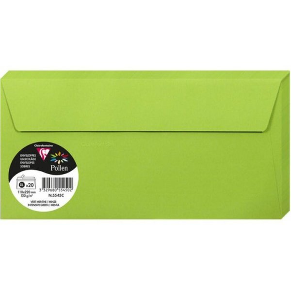 Pollen Kuvert 110x220 - 20-pack - Intensiv gr�n