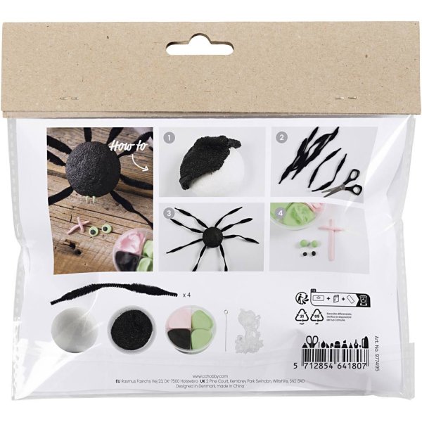 Mini DIY-sett Modelleringsleire Edderkopp Mini DIY-sett Modelleringsleire Edderkopp