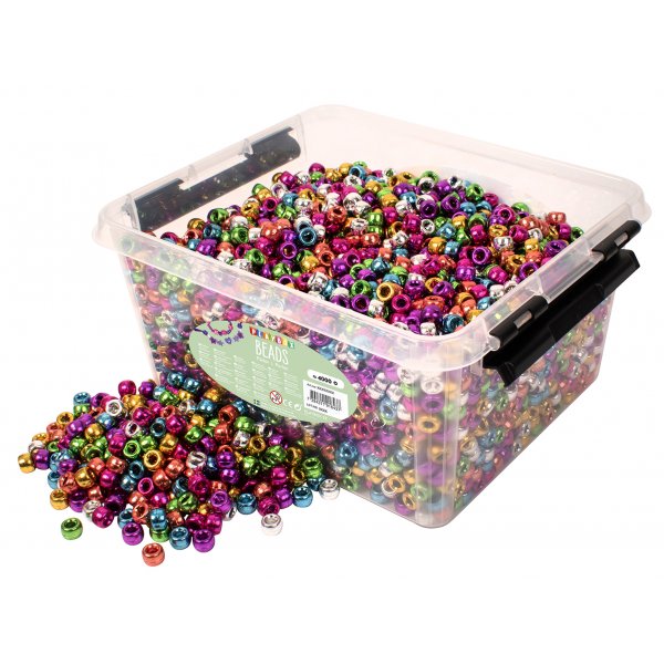 Pärlor i back kongo metallic 4000 st Pärlor i back kongo metallic 4000 st