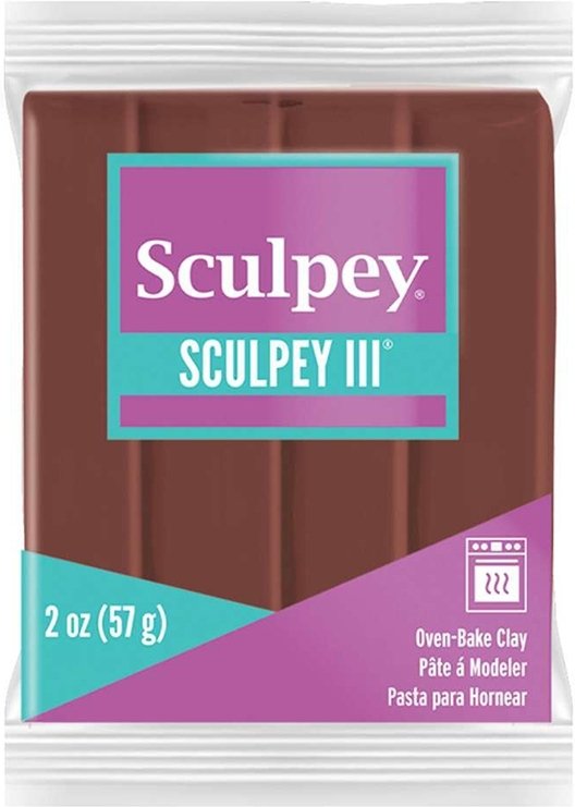 Clay Sculpey III 57g - Chokolade 053 - Ovnhærdende ler, Modellere, Hobbyartikler til børn, Hobbymateriale, Håndværk