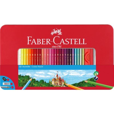 Fargeblyanter Hexagonal Castle Metal etui - 60 farger