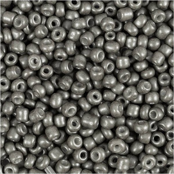 Rocaillepärlor 3 mm Grå 25 g Rocaillepärlor 3 mm Grå 25 g