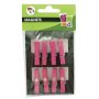 Magnetiska klämmor rosa 35 mm, 8-pack Magnetiska klämmor rosa 35 mm, 8-pack