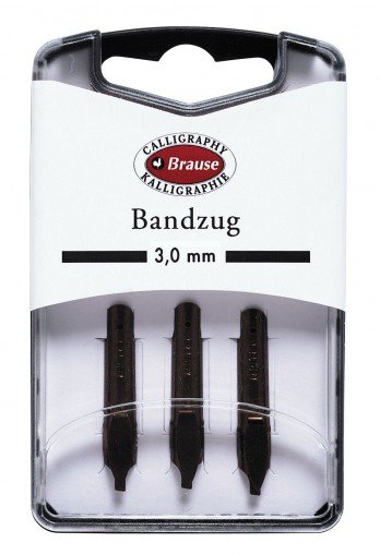 Bandzug 3.0 mm, 3 st/ask - Kalligrafistift, Kalligrafi, Pennor, kritor & tusch