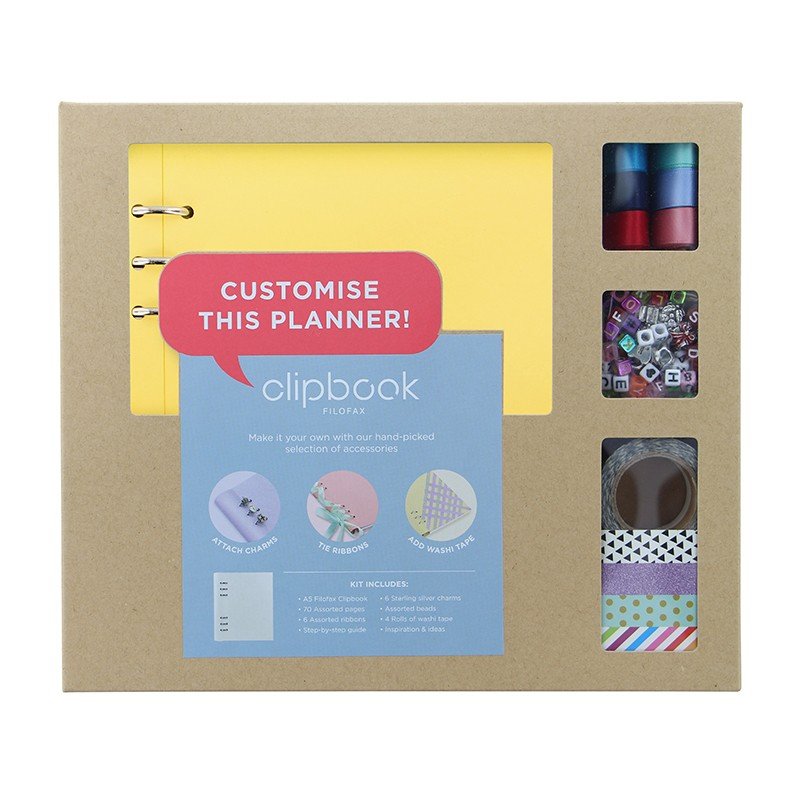 Systemkalender Filofax Clipbook Creative Kit - A5 - Lemon - Kalenderkasse, Filofax, Systemkalendere, Kalender, Kontorartikler