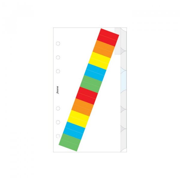 Register 6-faner for Filofax Personal