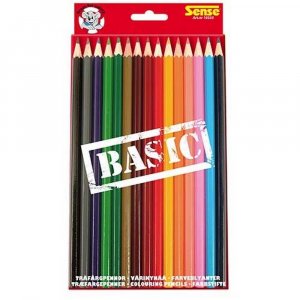 Fargeblyanter Basic Sense - 15 blyanter
