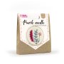 Punch needle-kit med v�xtmotiv, 20 cm