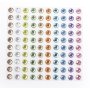 100 rhinestones 5 mm pastellfärger 100 rhinestones 5 mm pastellfärger