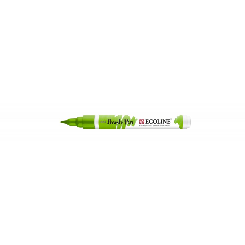Penselpen Ecoline Brush Pen - Spring Green (665) - Fiberpenne, Penne, Penne, kridt & tusch