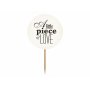 Cupcake toppers - Sweet love 6 st