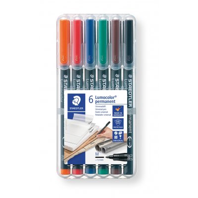 OH Farvepen Lumocolor Permanent 1 mm - 6 blyanter