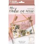 Rektangul�r glasram med kedja 18 x 13 cm