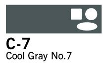 Copic Sketch - C7 - Cool Grey Nr.7 - Copic Sketch, Copic-penne, Markers, Penne, Penne, kridt & tusch