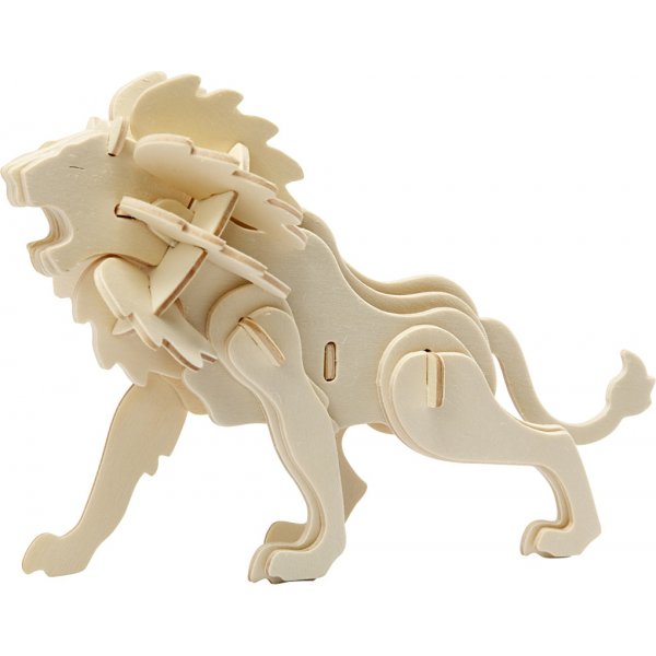 3D konstruktionsfigur - lejon 3D konstruktionsfigur - lejon