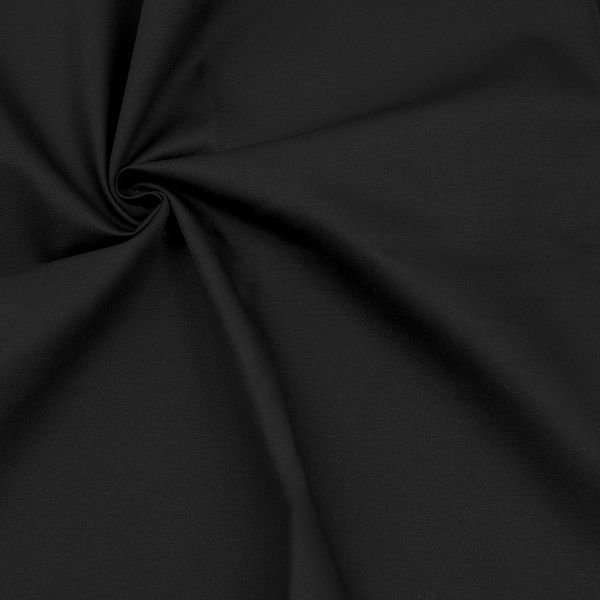 Bomullskypert Fashion Standard – 145 cm - Svart - Enfärgat bomullstyg, Bomullstyg, Tyger