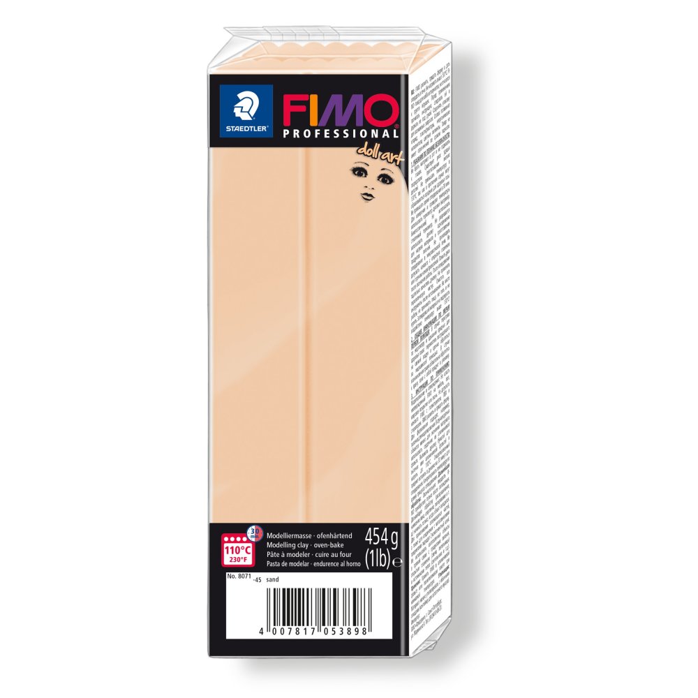 Modellervoks Fimo Professional Doll Art 454 g - Sand - Fimolera, Modellere, Hobbyartikler til børn, Hobbymateriale, Håndværk