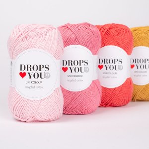 DROPS Loves You 9 resirkulert bomullsgarn - 50 g
